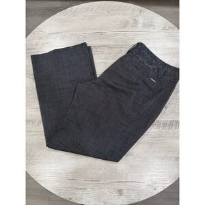 NY&C 7th Avenue Gray Dress Pants Women's 16 Petite Stretch Bootcut Career Work